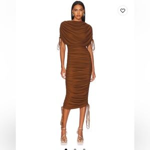 Ratu mesh dress in brown